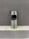 Stainless Steel Trash Can Royalty Free Stock Photo