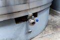 Stainless Steel Wine Fermentation Tanks in a Modern Winery Royalty Free Stock Photo