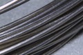 Stainless steel wires in a close-up picture