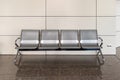 Stainless waiting chair public benches long link row public stool