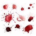 Stains on White Creative Splatters Royalty Free Stock Photo