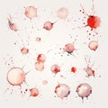 Stains on White Creative Splatters Royalty Free Stock Photo