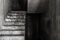 Stair in abandoned building ghost living place