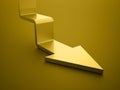 Stair arrow business concept rendered Royalty Free Stock Photo