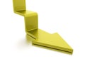 Stair arrow business concept rendered Royalty Free Stock Photo