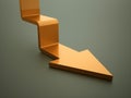 Stair arrow business concept rendered Royalty Free Stock Photo