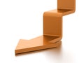 Stair arrow business concept rendered Royalty Free Stock Photo