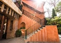 Stair on the classic orange building