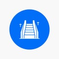 Stair, Elevator, Electric, Ladder white glyph icon