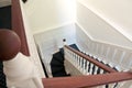 Stair with Fitted Carpet and handrail in English Style