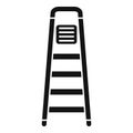 Stair ladder icon simple vector. Wood construction