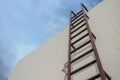 Stair metal Old vertical industrial rust . Royalty Free Stock Photo