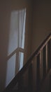 Stair with shadow in a house gloomy mood