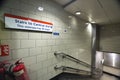 Stair Sign at London Metro Royalty Free Stock Photo