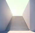 Stair step to the light.Concept for achievment or goals.