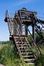 Stair on the suspended bridge