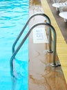 Stair swimming pool Royalty Free Stock Photo