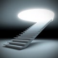 Stair to the future. Royalty Free Stock Photo