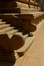 Stair way of the ancient Brihadisvara Temple in the gangaikonda cholapuram, india.