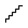 Stair way icon flat vector template design trendy Royalty Free Stock Photo