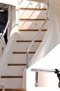 Stair of yacht with rail Royalty Free Stock Photo