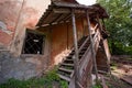 Staircase of an abandoned building Royalty Free Stock Photo