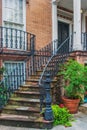 Staircase of beautiful home in Historic District, Savannah Georgia, USA Royalty Free Stock Photo