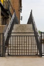 Staircase with metal railing Royalty Free Stock Photo