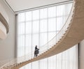 The staircase at the Chicago museum.