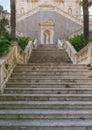 Staircase of the church. Prcanj town. Montenegro