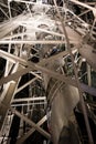 Staircase connecting petal and crown of statue of liberty on liberty island Royalty Free Stock Photo