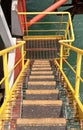 Staircase on drill ship