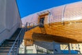 Staircase to the Gulliver Airship Entrance in DOX Prague Royalty Free Stock Photo