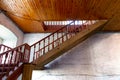 Staircase between first and second floor Royalty Free Stock Photo