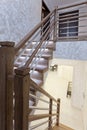 Staircase between the first and second floor Royalty Free Stock Photo