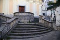 The staircase in front of the Addolorata Church in Salerno, Italy