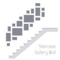 Staircase gallery wall template