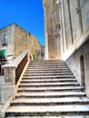 Staircase Giovinazzo Cathedral. Apulia. Royalty Free Stock Photo