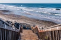 Staircase Headed Down to South Carlsbad State Beach Royalty Free Stock Photo