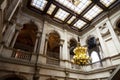 Staircase of Honor in Interior of city hall of Barcelona, Spain