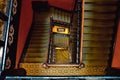 Staircase inside the 1886 Crescent Hotel & Spa A Historic Hotel of America