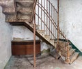 Staircase inside Trans-Allegheny Lunatic Asylum Royalty Free Stock Photo