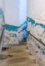 Staircase inside Trans-Allegheny Lunatic Asylum Royalty Free Stock Photo