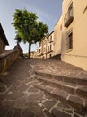 Ancient houses and staircase in the village of El Figaro