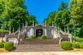 Staircase leading to the church of our lady of remedies in Lamego, Portugal