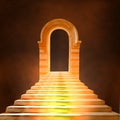 Staircase leading to heaven or hell Royalty Free Stock Photo