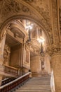 A staircase leading to the main hall in the Palais Garnier