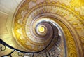 Staircase between the library and church in Melk Abbey Royalty Free Stock Photo