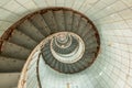 Spiral staircase leading to a lighthouse Royalty Free Stock Photo