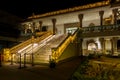 Staircase at the main entrance of the Hindu Radha Krishna Temple